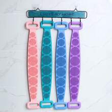 1 Stück weiches Silikon Rückenmassagebürste, für tägliches Körperpeeling und Massage - ideal für Dusche und Badezimmer - unisex