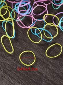 2000 pièces Mini Élastiques à cheveux jetables en caoutchouc pour queue de cheval, convient pour un usage quotidien, accessoires pour cheveux, porte-queue de cheval