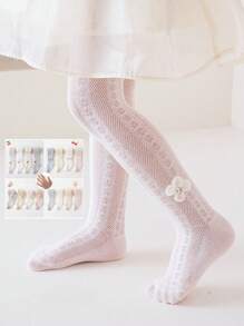 3 perechi de dresuri transpirabili pentru fete, colanți drăguți pentru copii mici, ciorapi plasă anti-țânțari, vară