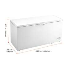 Chest Freezer, 17 Cu.Ft Freestanding Top Open Door Commercial Chest Freezers, Large Deep Freezer With 4 Removable Baskets, Locking Lid, Adjustable Temp For -18.4℉-10.4℉/32℉ To 50℉, LED - White 17 Cu.ft - View 9