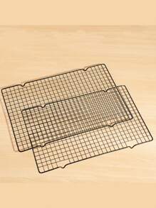 2pcs/1pc Baking Cake Cooling Rack For Restaurant Bread Cooling Rack Black Non-Stick Home Drying Net For Baking Kitchen Gadgets Kitchen Accessories