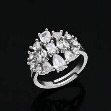 Lujoso conjunto de joyas de 4 piezas con circonia cúbica para mujeres, ideal para bodas en Nigeria y Arabia Saudita. Incluye 4 piezas de accesorios de joyería