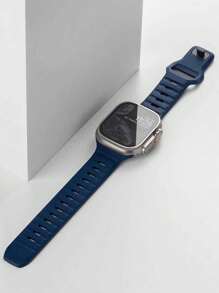 1 Peça Pulseira Compatível com Apple Watch Ultra 2 49mm 41mm 45mm 42mm 46mm 38mm 49mm 40mm 44mm, Pulseira de Silicone FKM Macia para Homens e Mulheres, Fivela Quadrada Esportiva, Compatível com Séries 11 10 9 8 7 SE 6 5 4 3