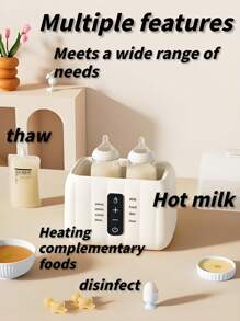 1 Piece EU Multi-Function Constant Temperature Bottle Warmer High Temperature Resistant High Transparent PP Material