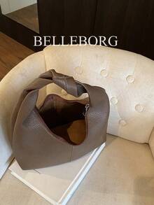 休闲简约大容量轻便百搭女士腋下单肩包 - 咖啡 - 查看 11