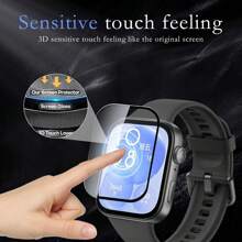 2 pachete de folie de protecție pentru ecranul Hua Wei Watch Fit 3, ultra HD, anti-zgârieturi, fără bule, ultra rezistentă la ulei, protecție la spargere, cadou pentru ziua de naștere, familie, prieteni, folie de protecție pentru ecranul ceasului, husă pentru ceas, accesorii pentru ceas, impermeabilă, rezistentă la șocuri, anti-cădere, anti-amprentă, acoperire completă