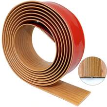 1pc 5cmx3meters Floor Transition Strip, Floor Cover Strips, Self Adhesive Flooring Transitions Laminate, Vinyl Floor Flat Divider Strip, Trim For Carpet Threshold Strip, Wood Grain Design, Grey Wood Grain