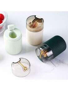 1pc/2pcs Push Down Automatic Toothpick Holder. Creative Organizer With Light, Luxury Style For Living Room. Perfect Toothpick Bin