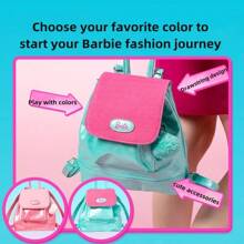 Barbie Pink New Large Capacity Student Backpack, Girl Gift Bag Women's Shoulder Bag, Multifunctional, Phone Bag, Women's Cute Backpack, Travel Backpack Student Backpack Decor Back To School