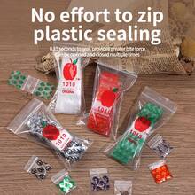 300pcs/Pack, 100pcs/Pack Plastic Mini Self-Sealing Storage Bags, Assorted Patterns Resealable Bags, Suitable For Organizing Small Items, Storing Earrings, Necklaces, Decorative Stones And Plant Seeds, Crafting And Experiments, Holiday Small Gift Packaging - Multicolor - View 6