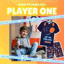 City Comfort PJ & Short Pyjama Set Loungewear Soft Gamer Nightwear Breathable Summer Sleepwear Gaming Gift - Navy Blue - View 3