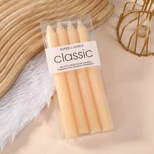 Box Of 4pcs Modern Minimalist Taper Candles,20cm/25cm Tall,Multi-Color Optional,Fragrance-Free Design For Festive Party & Home Decor, Gift Box,Festive Party Ambiance Candles,Suitable For Easter Day,Father's Day,Mother's Day,Weddings,And Various Other Holidays,Dinner Table Decorations, Birthday Party,Romantic Candles,Men&Women Gift,Outdoor Picnic Emergency Lighting Candle - Multicolor - View 15