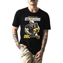 Playera Calaca Adicto a las Entrenadoras de SmartFit Camiseta Nocivo Calacas Chidas - Negro - Ver 3