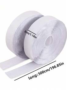 196.9inch Magic Tape With Hook And Loop For Shoes And Clothes,Hook And Loop Double-Sided Tape, Self-Adhesive Magic Tape, For Window Fixation, Photo Frame, Mosquito Net,Clothes, Bags,Carpet, Car Strong Adhesive