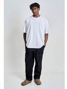 Men's Oversized Faded T-Shirt - trắng - Xem 3