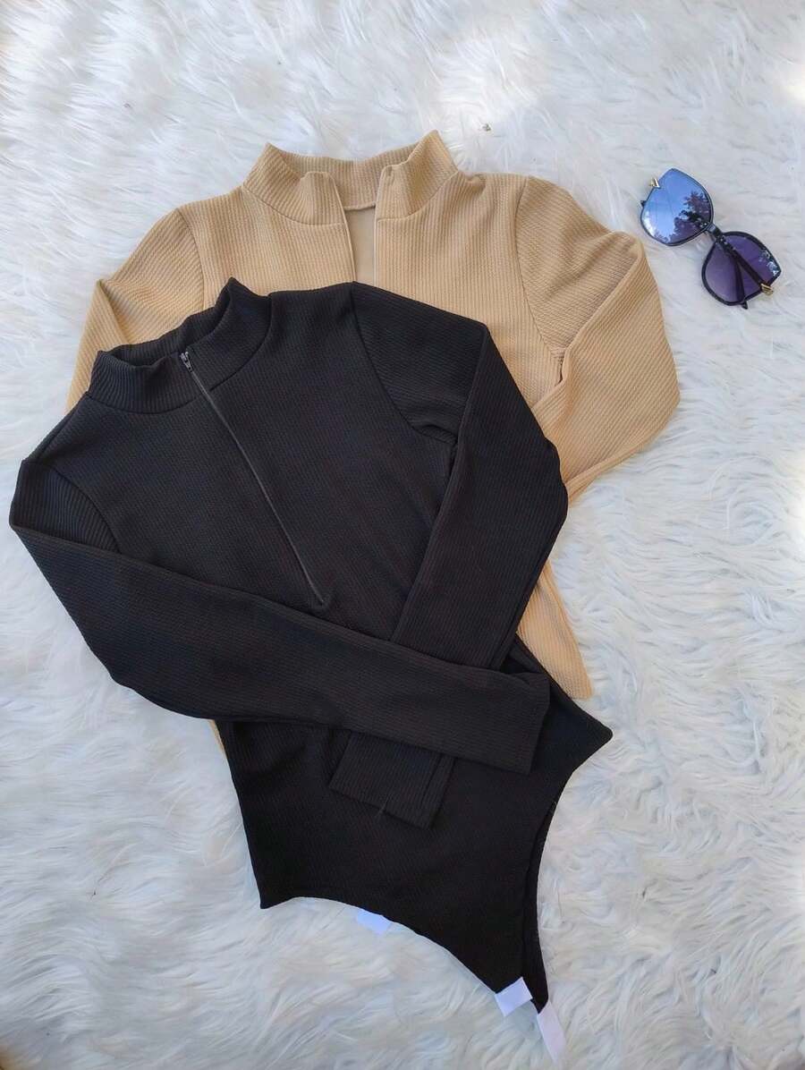 Kit 2 Long Sleeve Bodysuit Winter Fashion 2025 - màu đen - Xem 1