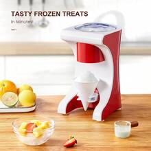 Yabano Shaved Ice & Snow Cone Machine, Slushie Maker For Snowballs, Frozen Cocktails & More, Easy DIY With Snow Cone Syrup At Home - US A Type Plug(110-127V) - View 3