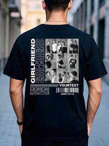 Custom Personalized T-Shirt, Men's Sport T-Shirt, Breathable, Christmas Gift, - Add Pictures (Girlfriend, Wife) To Design Your Own Personalized Printed T-Shirt,Stylish,Fashion,Hipster,Casual,Minimal Chic,Personalized,Customized,Custom,Unique,Guy Costumes,Capsule Wardrobe,Men Basic/Street Style,Ideal Gifts For Him,Boyfriend,Family,Friends,For Birthdays,For Vacation/Holiday,For School/Competition,For Sports/Climbing