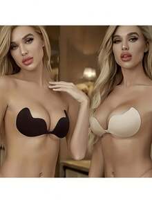 Super Thin Sticky Seamless Invisible Push Up Self Adhesive Bra Backless Breast Lift Bra Reusable