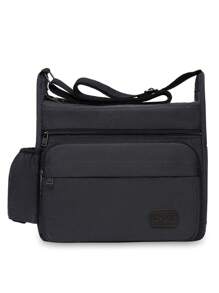 Bolso de hombro de gran capacidad y multicapa para hombre, nuevo bolso casual de viaje multicapa para negocios de hombre