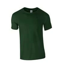 Gildan Unisex Adult Softstyle TShirt (Forest Green) - 墨綠色 - 查看 1