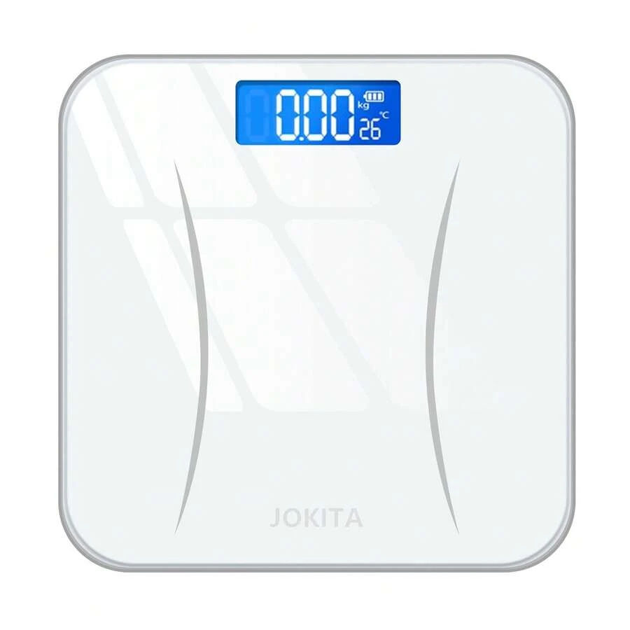 Digital Body Scale, Electronic Scale, Health Meter, Just Step On, Automatic Power On/Off, Backlight, Supports Up To 180kg, High Precision Body Scale, Compact, Lightweight Storage, Japanese Instruction Manual Included (White) Home Bathroom Decor Summer Back To School - White - View 1