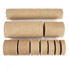 Szerokość 5 cm/10 cm/15 cm/30 cm, 10 m wstążka jutowa, naturalna rolka wstążki jutowej, brązowa wstążka jutowa do majsterkowania, bieżnik na stół, rustykalne dekoracje ślubne