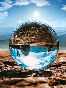 Glass Crystal Ball Reflective Sphere, Suitable For Restaurant, Kitchen, Living Room, Party, Valentine's Day Gift, Craft Gift, Confession Gift, Night Light, Birthday Gift, Mother's Day Gift, Back To School/Graduation Gift, Memorial Gift, Wedding Favors, Bedroom, Living Room, Dining Room Decor, Romantic Atmosphere Gift, Christmas Gift, Summer Gift, Easter