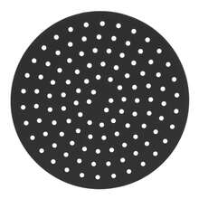 Tapete Protetor em Silicone Redondo para Airfryer Microondas Preto com Furos 18,5cm - Lyor