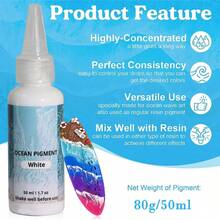 50ml Epoxy Resin Pigment Paste For Epoxy And UV Resins High Concentrated Pigment Paste For Flower Resin Coasters - Resin Pigment - View 2