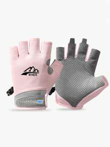 1pair New Fashion Ice Silk Gloves Men's Summer Thin Outdoor Riding Anti Slip Sunscreen Full Finger Fishing Gloves Kayak Rowing Gloves