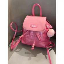 Barbie Pink New Large Capacity Student Backpack, Girl Gift Bag Women's Shoulder Bag, Multifunctional, Phone Bag, Women's Cute Backpack, Travel Backpack Student Backpack Decor Back To School