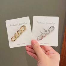 2 PCS Chain-Shaped Pants Waist Buckles, Waist Pants Clips, Adjustable Buttons, Jeans Pins, Women's Skirt And Clothing
