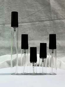 Refillable Black Transparent Perfume Spray Bottle, Fine Mist, Mini Perfume Refillable Spray Bottle, Cosmetic Essence Water Storage Container, Perfume Bottling, Perfume Spray Pump Box, Mini Pocket Perfume Spray, Refillable Perfume Dispenser Transfer Tool (2ml/3ml/5ml/10ml), Travel Essential, Perfume Essence - Black and White - View 10