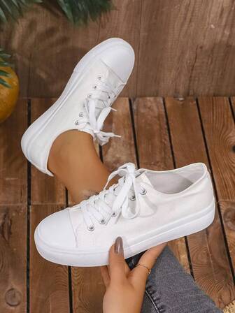 Fashionable Casual Versatile Canvas Sneakers, Everyday Walking Shoes