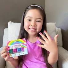 Piggy Paint  Nail Polish Set For Kids' - Stay Positive Rainbow - 0.48 Fl Oz/4ct