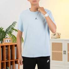 Nike Men's Tops Summer New JORDAN Sports Casual Basic Simple Small Logo Comfortable Breathable Round Neck Short-Sleeved T-Shirt FN5830-441