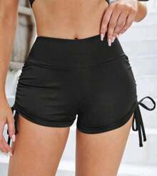 Calcinha Sunquini Shorts Cordinha Ajustes nas Laterais Amarrar