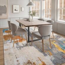 Homore Entrance Rug Indoor Door Mats For Entryway Modern Abstract Washable Rug Non Slip Throw Rugs For Bedroom, Kitchen, Front Door Entryway - màu nâu - Xem 4