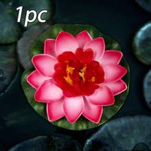 6 Pezzi Fiori Galleggianti A Loto E Ninfea A Led Impermeabili Per Decorazione Piscina, Lampada Notturna A Colori Cambiante, Può Essere Usato Per La Decorazione Di Desideri, Fiumi O Piscine