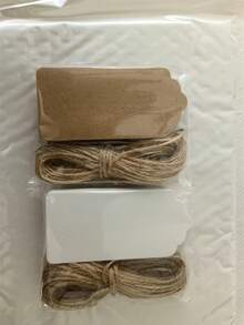 50 piezas Etiquetas de regalo con forma de corazón hueco rosa, etiquetas de regalo de color liso de 3.7" X 1.8", etiquetas de regalo de papel rojo con cuerdas, adecuado para bodas, cumpleaños, regalos de fiestas de Navidad