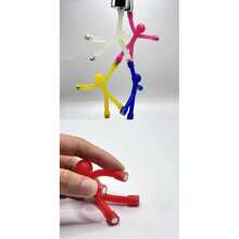 3pcs Funny Magnetic Climbing Man Stress Relief Mini Changeable Magnetic Matchstick Figure Toy, Strong Adhesive Fridge Magnet
