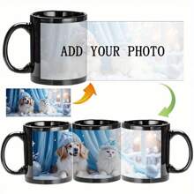 1 pièce, personnalisation recto-verso avec deux photos. Une tasse à café personnalisée vous permettant d'ajouter votre propre conception d'image. Le cadeau personnel parfait, adapté à un usage personnel, pour offrir à des amis, des clients, des souvenirs d'équipe, des d'entreprise et des cadeaux de fête.