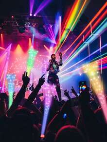 Glowing Fiber Wand, LED Light Wand, Glowing Party Supplies, Fiber Optic Wand, LED Flashing Stick, Fiber Optic Light Wand Stick, Suitable For Parties, Weddings, New Year Party Gifts, Easter, Spring/Summer Parties, Hawaii, Parties, Weddings, Halloween, Independence Day, Autumn, Fall, Christmas And Other Party Supplies. - Multicolor - View 2