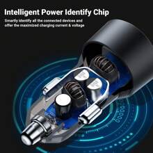 ACEFAST ACEFAST 60W Dual-Port Car Charger USB-C PD3.0 & USB-A QC3.0 Fast Charger Adapter For Phones Tablets