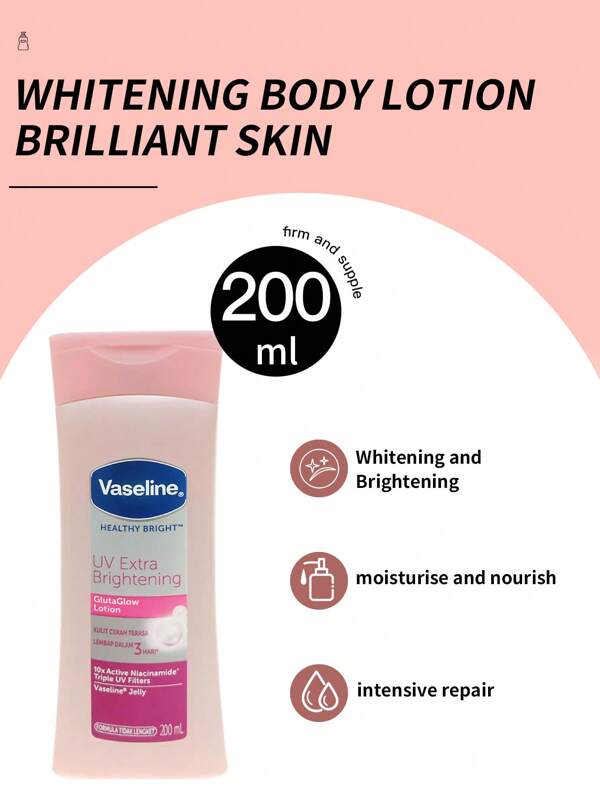 Vaseline 200ml Loción corporal Vaseline Smooth & Glow - Blanqueadora