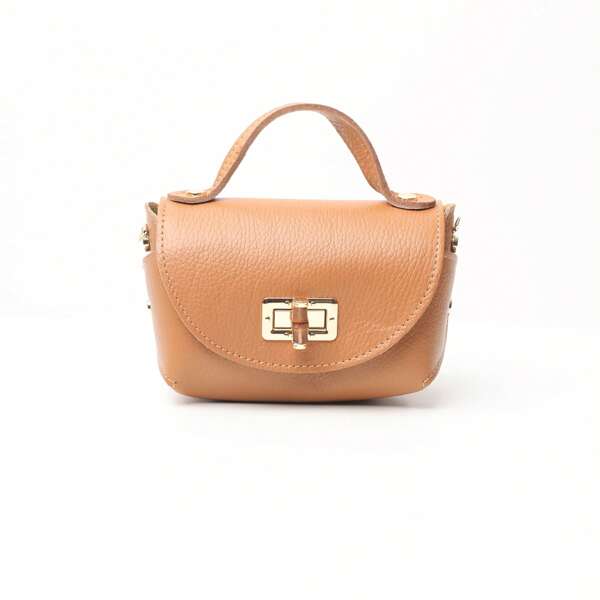 Bolsa de couro genuíno feita na Itália, pequena, mas grande capacidade, mini bolsa feminina de luxo, chique, perfeita para festas, couro elegante, bolsa de ombro com corrente de ouro, estilo e artesanato italianos premium, várias cores