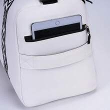 [2025 Nowy styl] Torba na ramię do przechowywania rakiety do badmintona Duża pojemność Wielokieszeniowa torba sportowa do fitnessu Niezależna przegroda na buty + konstrukcja oddzielająca rzeczy suche i mokre Może pomieścić 2 rakiety Unisex Modna torba na sprzęt tenisowy do badmintona, prezenty na Dzień Matki