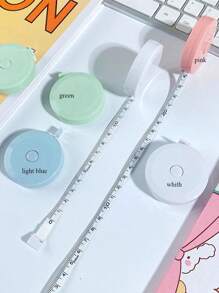 1pc Soft Tape Measure Retractable Measurement Body Fabric Sewing Tailor Cloth Knitting Craft Weight Loss Measurement Retractable Black Double Sided Tape Measure Body Measurement