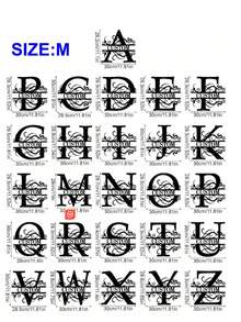 1 Fine Metal Art Logo - Personalized Last Name Logo, Name Design, Home Decoration With Custom Initials Thumbnail, Classic Style, Wall-Mounted Wall Art Decoration For Theme Parties, Perfect Heartfelt Gifts For Friends And Family